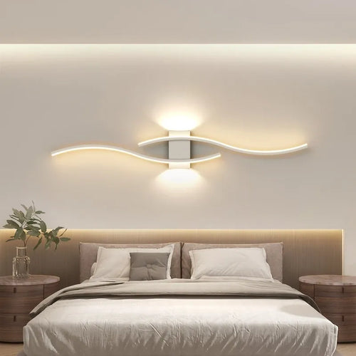 applique murale LED lampe longue bande appliques TV fond éclairage décoratif pour chambre salon maison intérieur luminaire - vue 3 sur 10