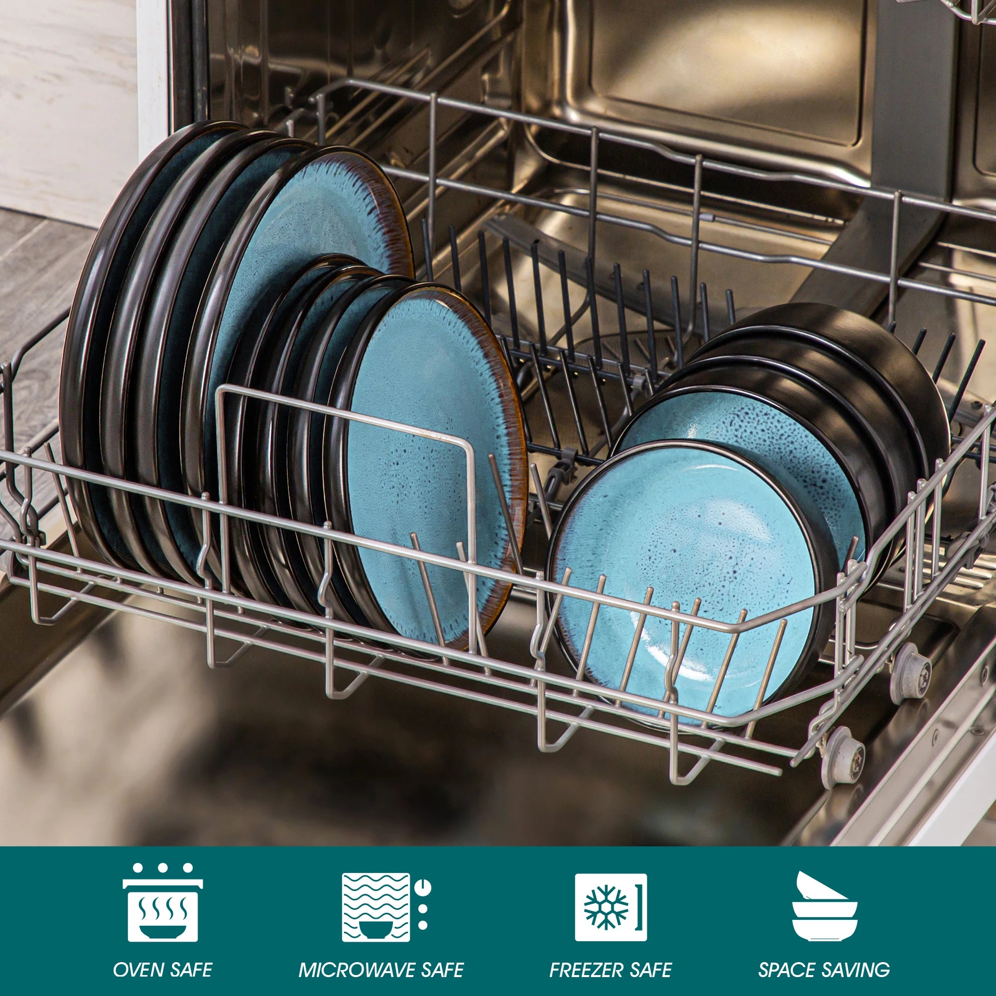 Service de table en ceramique gres style moderne - vue 5 sur 7