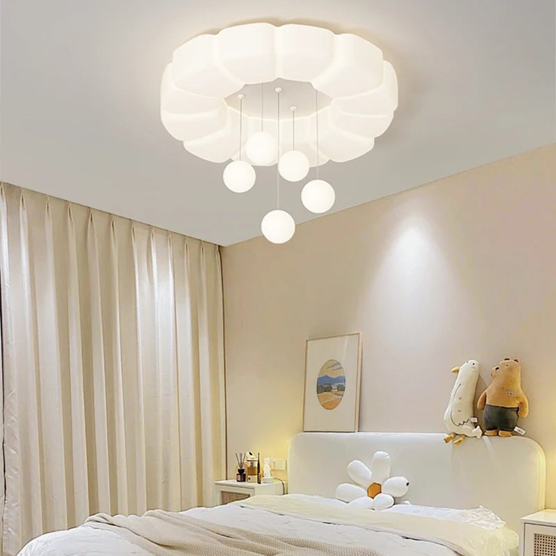 lustre suspendu créatif à bulles led pour enfants maternelle