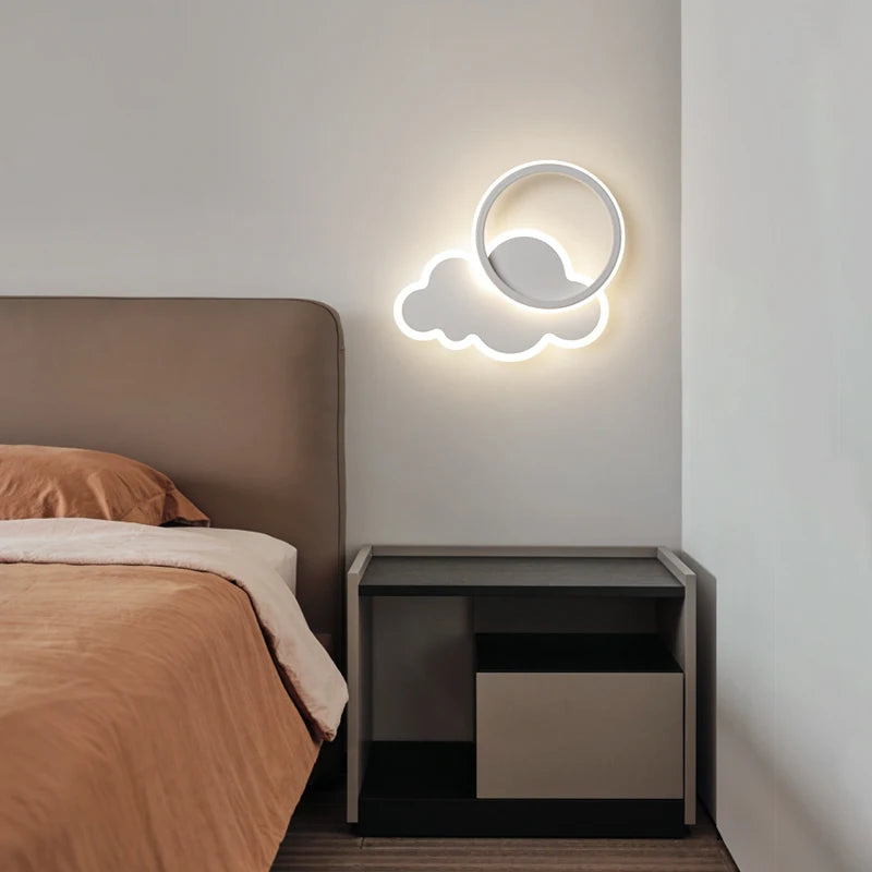 Lampe Led murale en forme de nuage pour chambre d'enfant