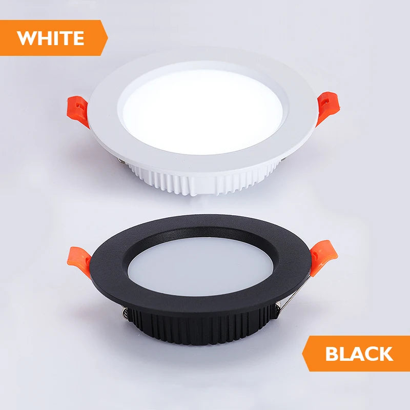 Spot LED encastré aluminium épais blanc naturel pour éclairage intérieur