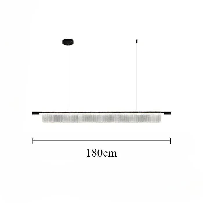lustre linéaire moderne pour décoration intérieure et restaurant - vue 16 sur 18