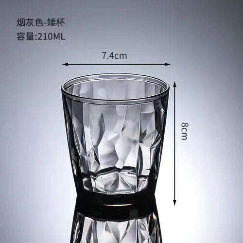 Verres acrylique incassables reutilisables style festif maison