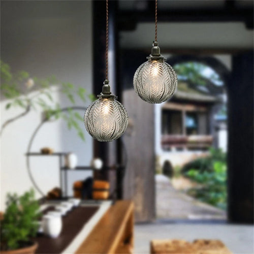 suspension en verre design moderne style loft nordique décoratif - vue 2 sur 10