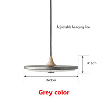 lustre moderne rond avec barre led plissée de haute qualité