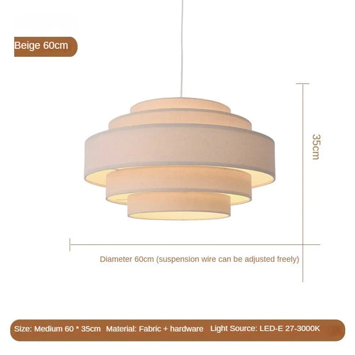 lustre en tissu créatif pour un éclairage minimaliste personnalisé - vue 12 sur 12
