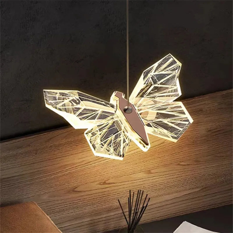 suspension en cristal nordique à led pour décoration moderne - vue 4 sur 18