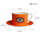 Tasse ceramique porcelaine motif animal finition doree bureau