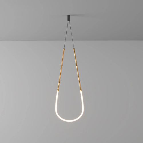 lustre linéaire à led design en acier inoxydable minimaliste - vue 7 sur 16