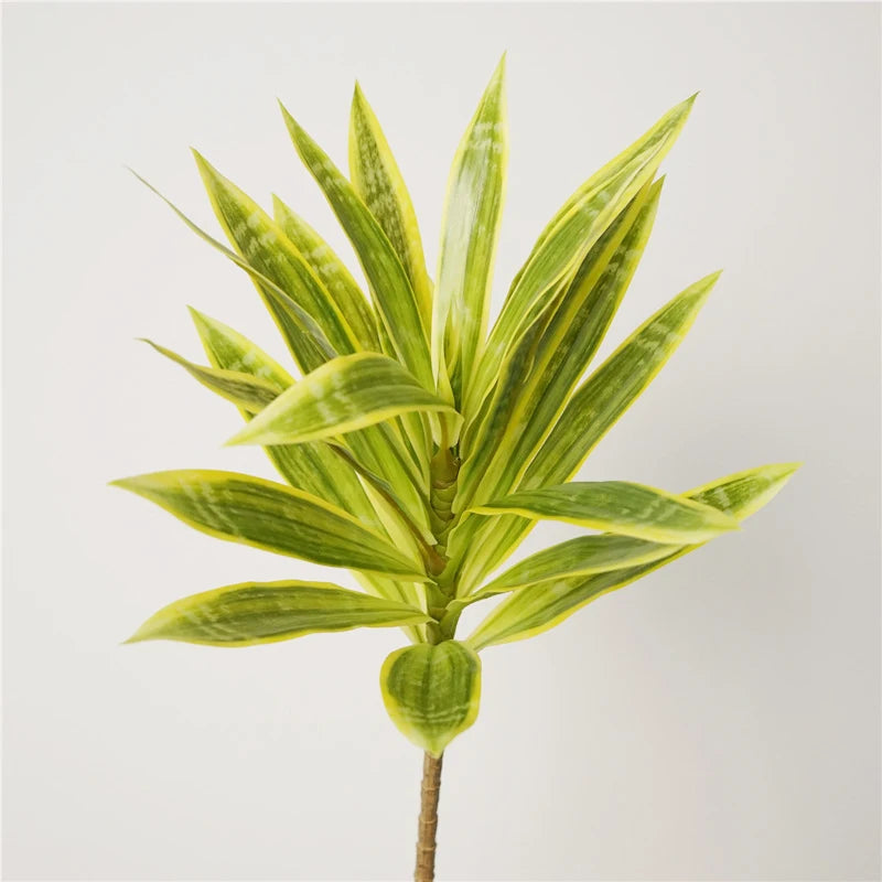 plante tropicale en pot avec palmier et bambou décoratif - vue 10 sur 18