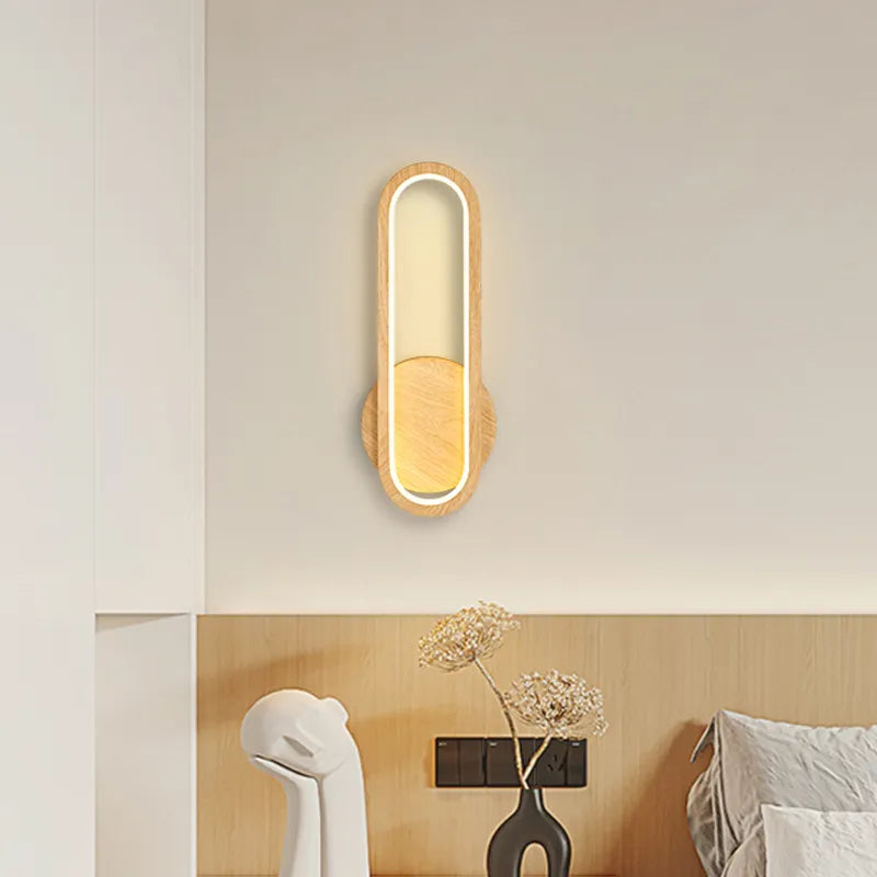 Applique murale moderne en bois LED - vue 2 sur 9