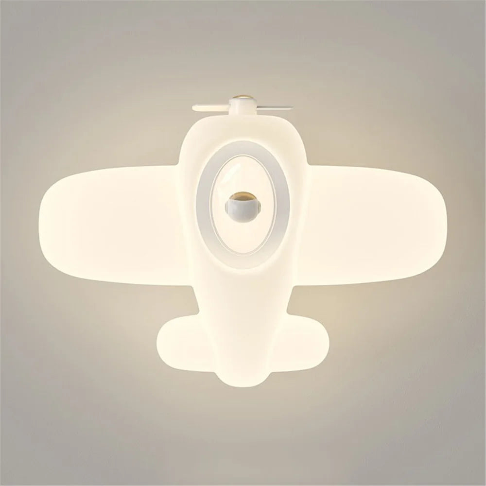 applique murale led en forme d'avion ou d'étoile pour enfants - vue 5 sur 9