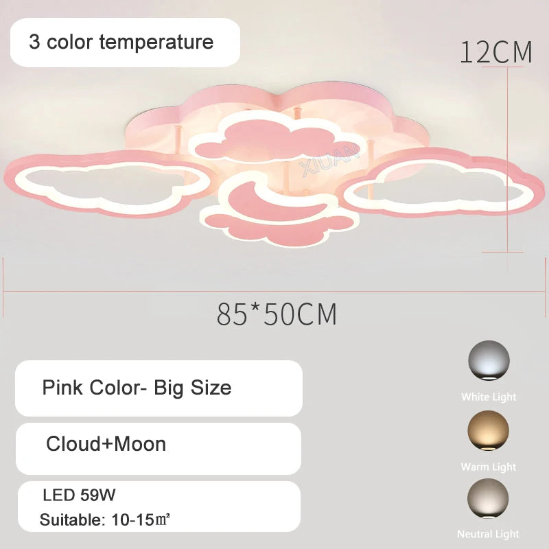 Plafonniers pour chambre d'enfant Pépinière LED Princesse Bébé - vue 15 sur 25