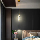 suspension moderne en laiton et cristal pour décoration intérieure design