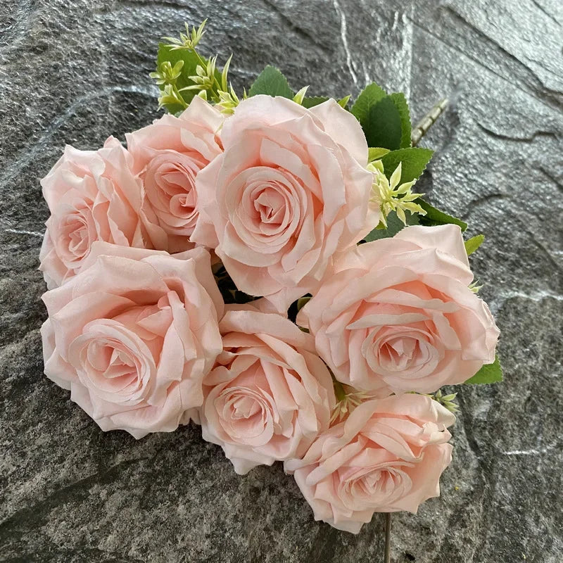 bouquet de roses artificielles décoratives pour événements et salles - vue 6 sur 15