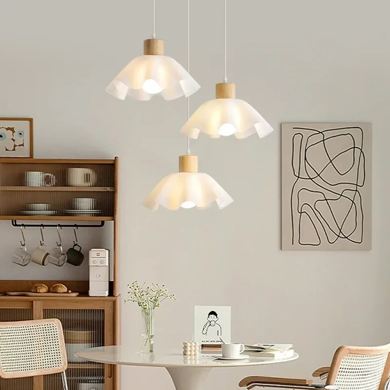 plafonnier led fleur style nordique rétro japonais décoratif 	 2023
