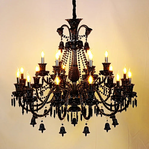 lustre en cristal à 44 bras pour hôtel et centre commercial - vue 6 sur 12