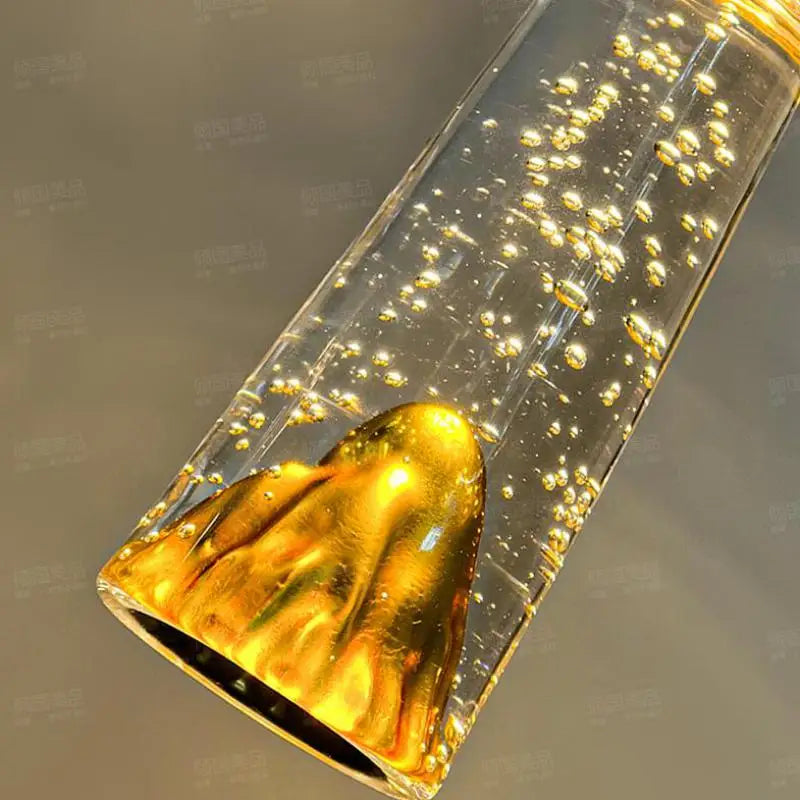 lustre en cristal bulles pour éclairage de luxe nordique - vue 2 sur 8