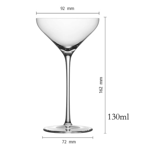 Verre cocktail polyvalent forme margarita champagne transparent
