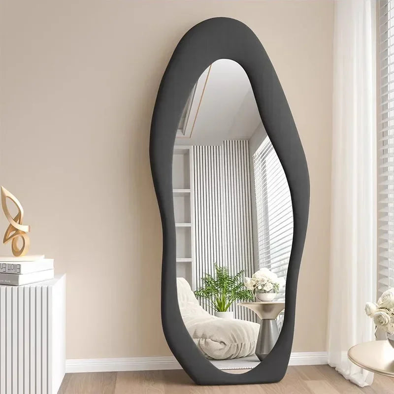 miroir intégral ondulé design nordique pour décoration intérieure - vue 3 sur 13