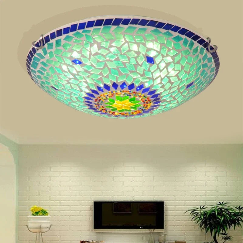 lustre en verre pour décoration moderne intérieure élégante lumineuse - vue 5 sur 9
