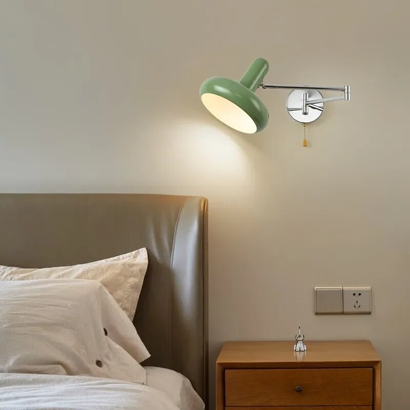 Applique murale LED médiévale crème vent rétractable - vue 5 sur 12