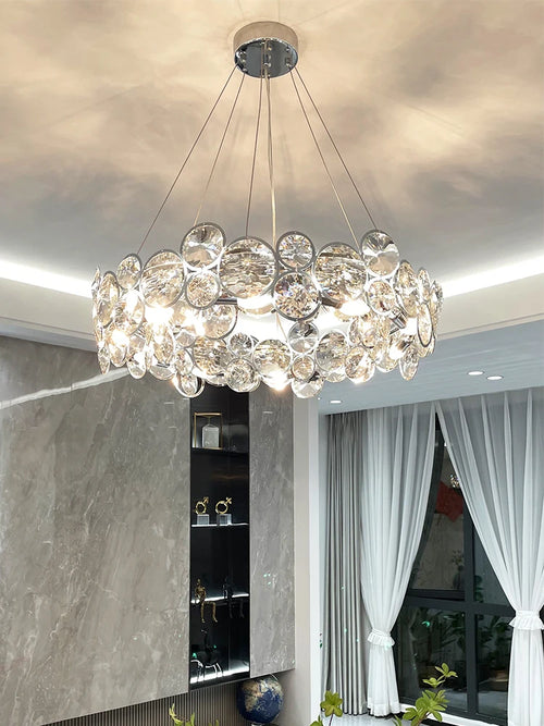 lustre en cristal k9 moderne pour décoration intérieure élégante - vue 3 sur 10