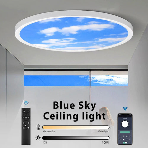 plafonnier led moderne avec panneau décoratif luminaire idéal - vue 3 sur 13