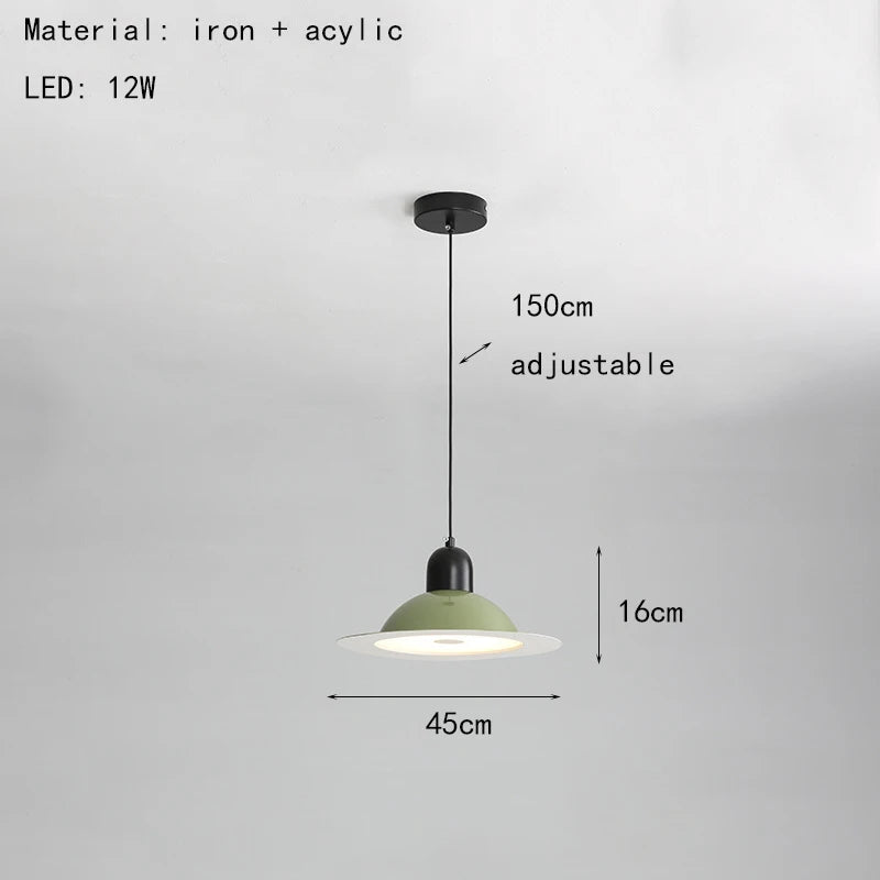 suspension led en métal avec lumière modifiable - vue 16 sur 17