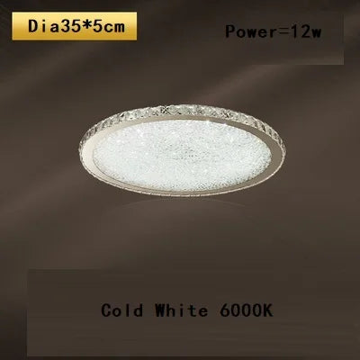 plafonnier led rond en cristal k9 design nordique luxueux romantique et chaleureux - vue 19 sur 28