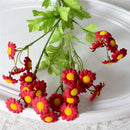 30 têtes de fleurs artificielles pour décoration et arrangements floraux