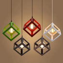 lampe suspendue industrielle rétro en fer pour intérieur
