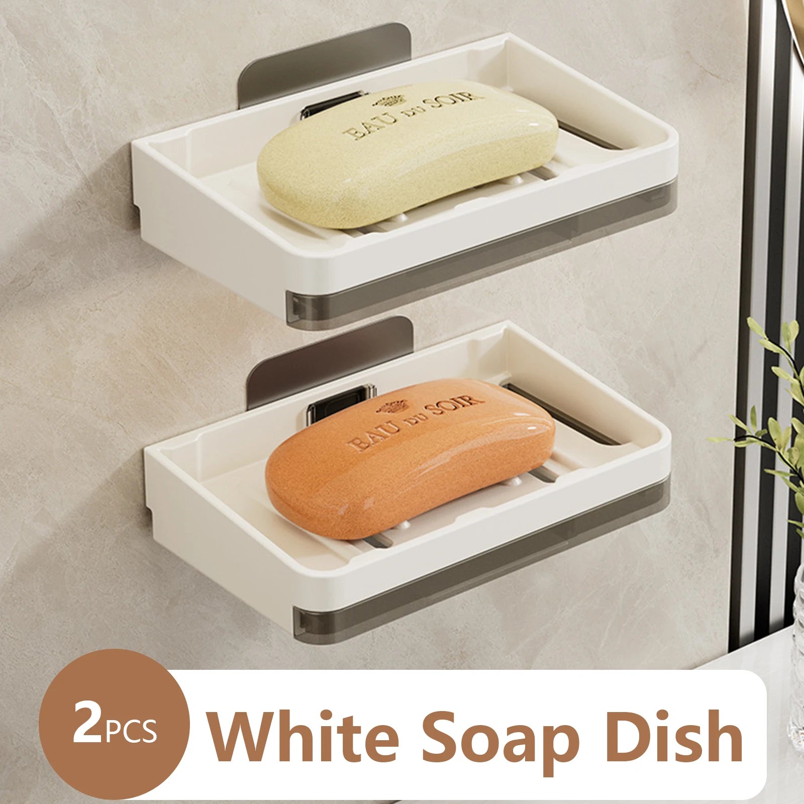 support mural pour porte-savon et accessoires de salle de bain - vue 7 sur 14