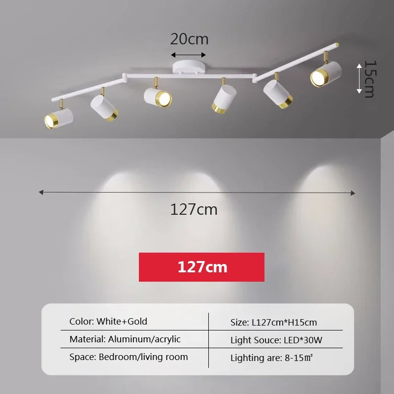 plafonnier led moderne à bande lumineuse décorative pour intérieur - vue 8 sur 21