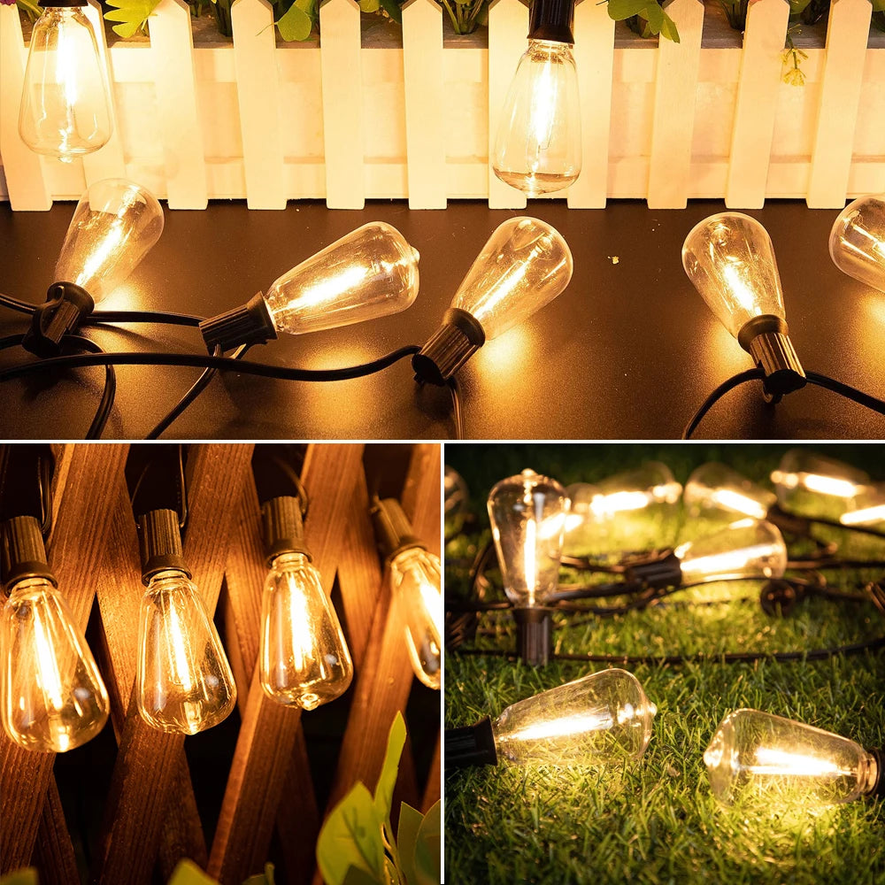 guirlande lumineuse extérieure à led pour jardin et balcon - vue 10 sur 10