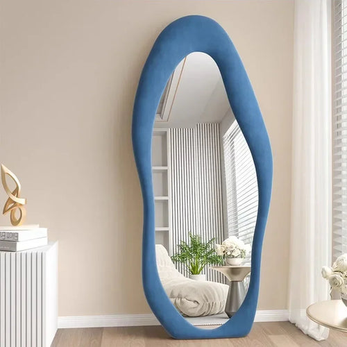 miroir intégral ondulé design nordique pour décoration intérieure - vue 3 sur 13