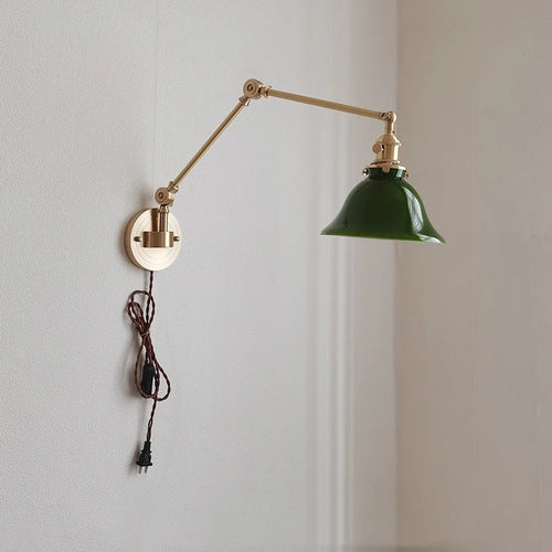 applique murale iwhd en cuivre rotative avec bras long pivotant - vue 3 sur 23