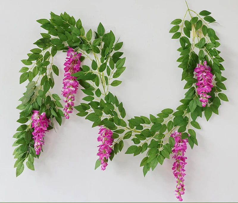 guirlande de fleurs artificielles pour décoration de mariage