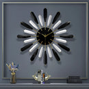 horloge murale de luxe nordique décorative et silencieuse