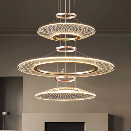 Plafonniers pour salon double lampes suspendues pour cuisine île hôtel Restaurant lustres LED Suspension - vue 3 sur 11