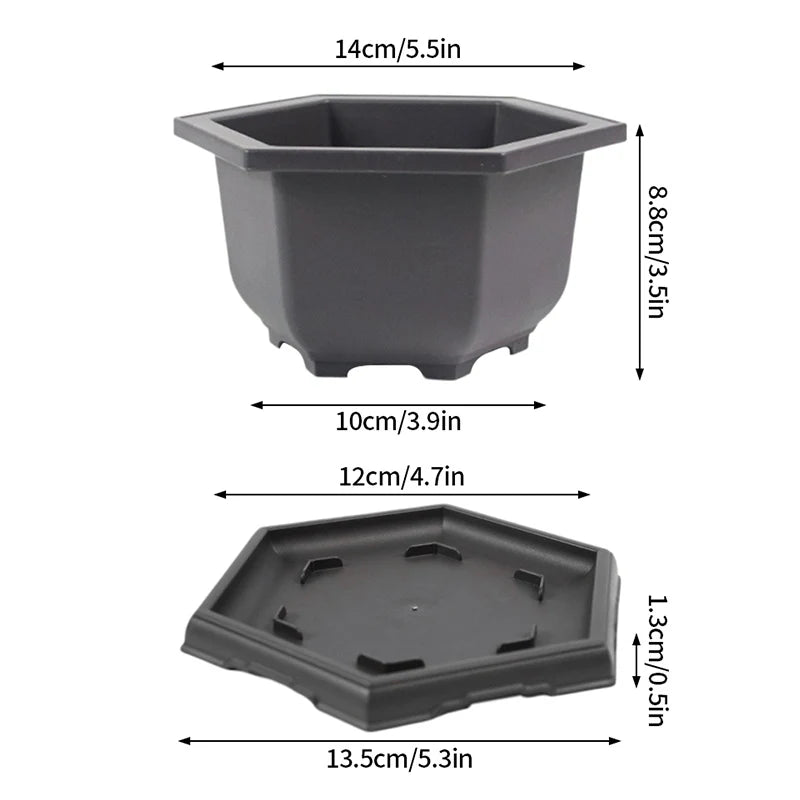 pots de fleurs rectangulaires imitation argile pour jardin extérieur