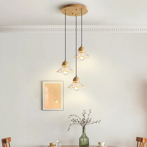 suspension LED en verre style nordique décoratif