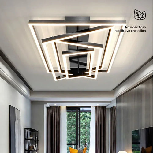 plafonnier led moderne style industriel pour décoration intérieure - vue 5 sur 12