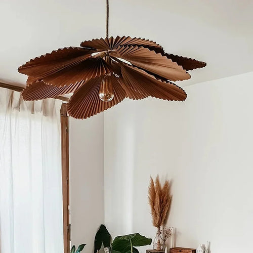 suspension wabi sabi japonaise luminaire décoratif artistique fleur - vue 5 sur 9