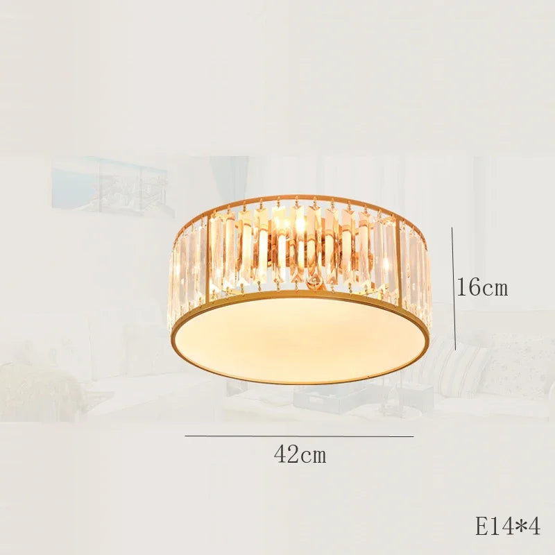 plafonnier led en cristal décoration intérieure moderne pour votre espace - vue 11 sur 12