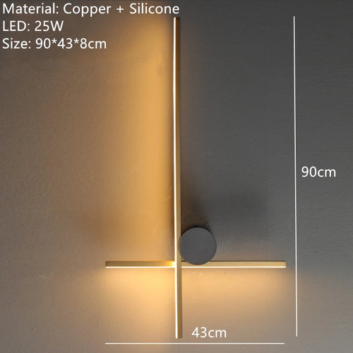 applique murale led moderne en laiton pour éclairage décoratif - vue 13 sur 14