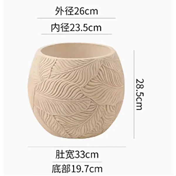 moule en silicone moderne pour pot de fleurs en béton léger et luxueux