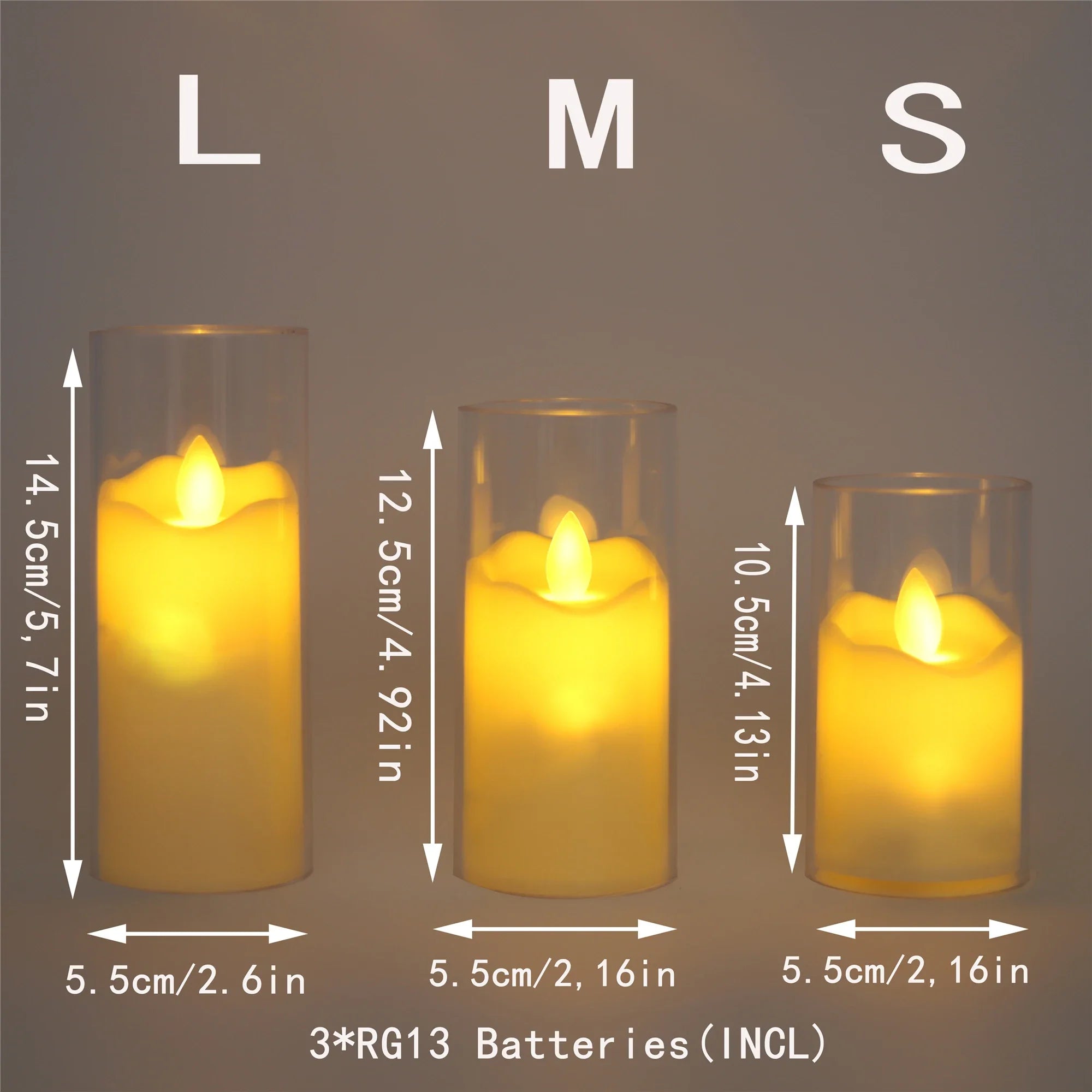lot de 6 bougies LED sans flamme pour mariage et noël - vue 6 sur 10