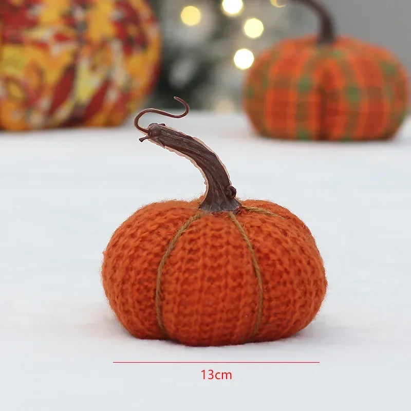 citrouilles décoratives en tissu pour halloween thanksgiving et fêtes - vue 8 sur 9