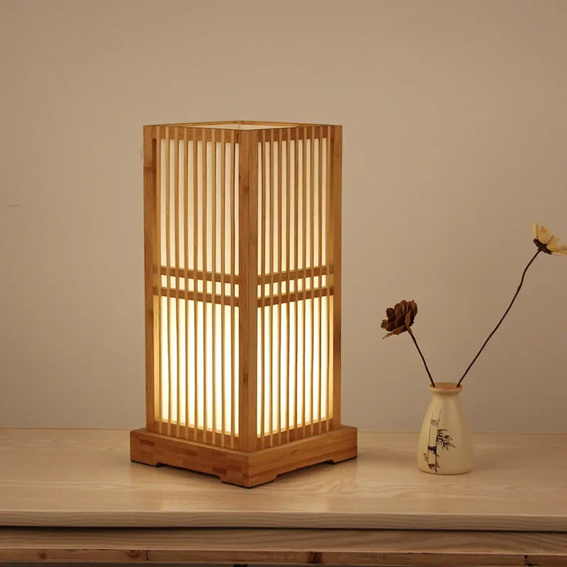 Lampe de Table japonaise Tatami Club Zen - vue 4 sur 13